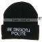 Winter Hip Hop Cuff Hat Knitted Warm Beanie Cap