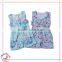 2017 Wholesale Summer Cotton goose printing Elegant Jumpsuit Trendy Vacation kids clothing sale