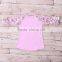 Grils Ruffle Raglan Shirts Floral Blouses Pink Raglans Top Baby Tee Shirts