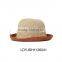 Hot Sale Lady's Maise Raffia Straw Hat with Pink Flower