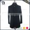 Top Quality and Formal Making Male Turn-down Collar Long Slim Fit Wool Coat