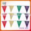 Durable triangle fabric bunting flags for swimming club