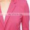 CHEFON New lapel collar long sleeves single button closure polished blazer
