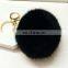 Stylish and fluffy rabbit fur key chain