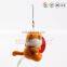 Factory hot selling soft animal shaped plush fish keychain
