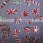 popular organza fabric polyester printing Christmas celebration decoration