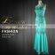 2016 Wholesale Aqua Green Slim-line Backless Long Evening Dress