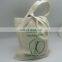 Custom Size Reusable Natural Cotton Foldable Tote Canvas Shopping Bag