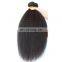 2017 hot sale kinky straight 10a grade brazilian hair double drawn