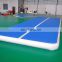 airfloor pvc inflatable air track blue color gymnastics mat 6m