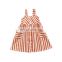 Hot Sale Wholesale Cheap Thailand Baby Dress Striped Boutique Sleeveless Lovely Girl Dresses Summer