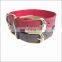 Top quality factory wholesale small and medium pets cow genuine leather dog collar