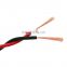 300/300V Pvc 2 core 2*2.5 electric cable 0.3 mm copper flexible wire rvs wire cable
