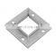 304 316 Baluster Square Post Stainless Steel Handrail Base Plates