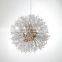 New nordic gold wedding decorative luxury pendant lighting led modern crystal chandelier