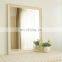 Chic hanging large framed floor wooden mirror
