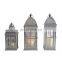 Set of 3 Gothic Antique Metal Oil painting Moroccan Hexagonal Floor Wedding Decorative Candle Lantern