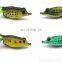 TALOS high quality 3D eyes Fishing Lure Jigging Soft Plastic Frog Fishing Lure