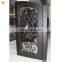 Low E wrought iron entry door double door with frame