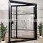 residential steel entry hot sale design single swing security wrought iron insulated glass large pivot front door with handle