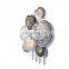 Amazon hot sale wholesale China Hollow Leaves Sculpture Metal black home Wall decoration items