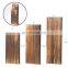 Rustic Set of 3 Black Wall Mounted Floating Wood Shelves Wood for Wall