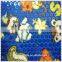 cute animal printed sequin fabric
