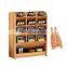 Wooden Multi-Functional DIY Pen Holder Box Desk Stationary Storage Pen Organizer with Phone Holder