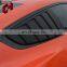 CH Exterior Accessories ABS Material Rear Window Louvers Side Window Cover Vent For Ford Mustang 2015-2017