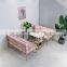 Beauty Salon Station Waiting Sofa Barber Shop Reception Couch Velvet Waiting Chair