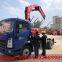 Good price SINO TRUK HOWO 2T telescopic crane boom mounted on cargo truck for sale