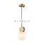 Wood Brass Retro Modern Hanging Light Pendant Lighting Chandelier Industrial Vintage Marble Pendant Lamp