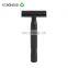 Safety Razor Men Shaving Matte Black Double Edge Safety Razor with Replacement Blade