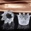 Durable Clear Glass Candlesticks Creative Cute Crystal Crown Ashtray Candle Holders For Christmas Party Home Decoration