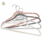 Non Slip High Quality Kids Velvet Plastic Clothes Hangers Metal Hook Multicolour Flocked Suit Coat Clothes Velvet Hangers