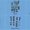 Coaches bus 65 seats accessories WST-023-0077 brake caliper repair kits spare parts