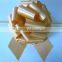 3" dia pull ribbon bow,16 loops pull string bow for flower decorative