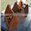 Wood Beer Carrier and Condiment Caddy with Attahed Bottle Opener