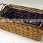 water hyacinth baskets with dog ear handle, home storage baskets, kitchen vegetable storage baskets