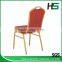 orange cloth link round head chair