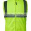 workwear Roadway Warning hi vis yellow Reflective reversible safety Vests with high visibility straps