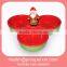 Christmas ceramic santa 3 section candy bowl cutter