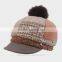fashion high quality adults custom beret hat with top ball for sale