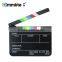 Acrylic Plastic Dry Erase Director's Film Clapboard with Color Sticks (9.85x11.8 inch)