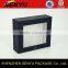 Blakc Kraft Paper Transperant PVC Paper Box with PVC Window for Sale