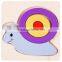 china top selling products lovely animal toys 3D wooden puzzle for baby