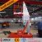 aluminium single mast person hydraulic lifts/vertical mast lifts