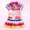Factory Direct Sale 2016 Cute baby girls clothes Pink and white dresses Baby fashion clothes summer