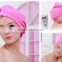 [LJ towel] Fast Dryer Magic Turban Hair Drying Towel Cap Hat Microfibre For Bath Hair Dryer