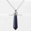Natural Black Rock Crystal Charm Necklace
